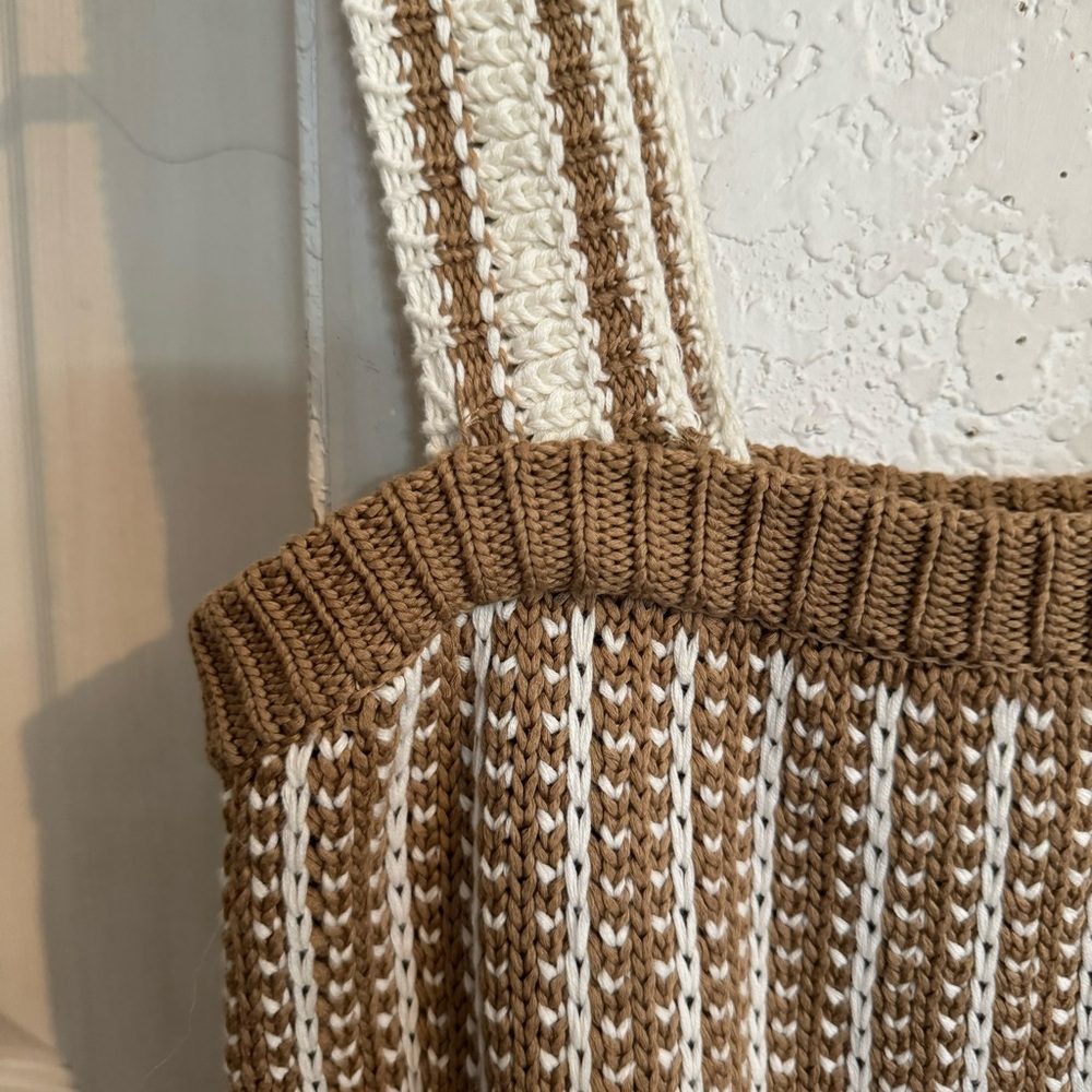 Veronica Beard Cream and Tan Knit Tank Top - Picture 6 of 10